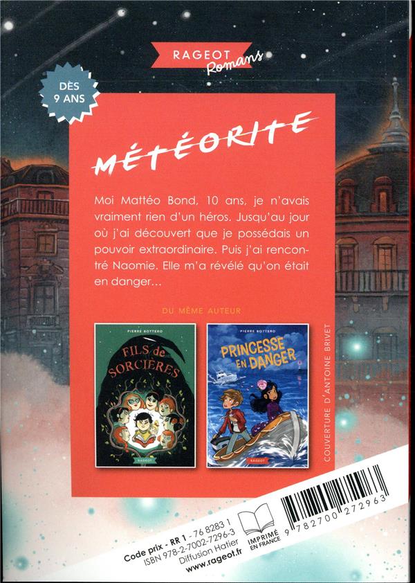 Quatrième de couverture de « Météorite »