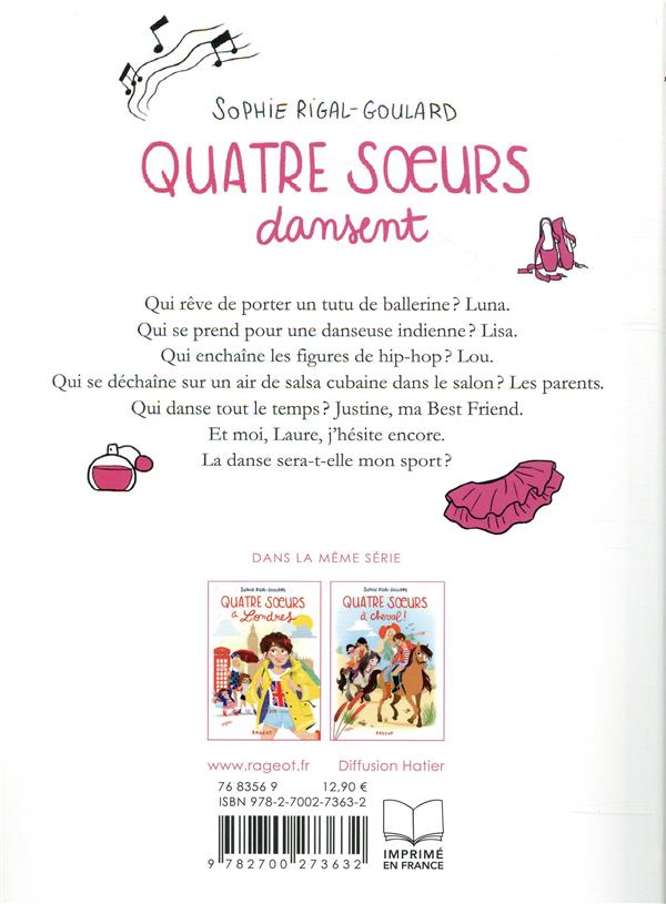 Quatrième de couverture de « Quatre soeurs dansent »