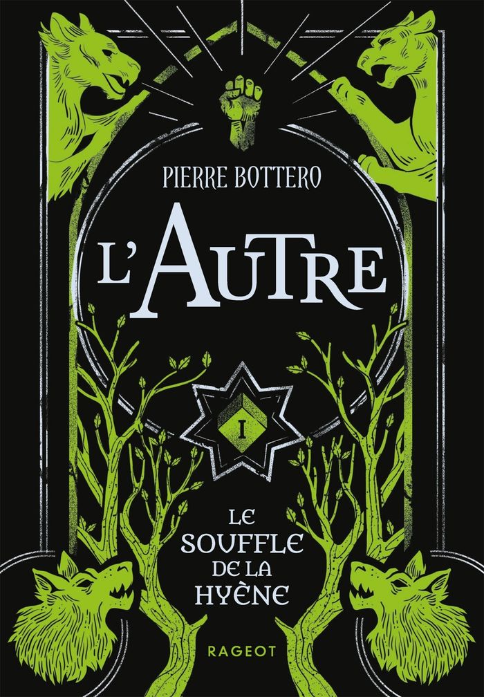Couverture du livre « Le souffle de la hyène » de Pierre Bottero, librairie Les Contes Infusés à Corte