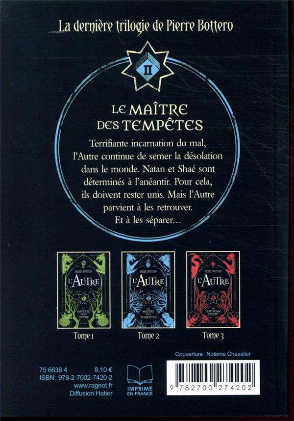Quatrième de couverture de « Le maître des tempêtes »