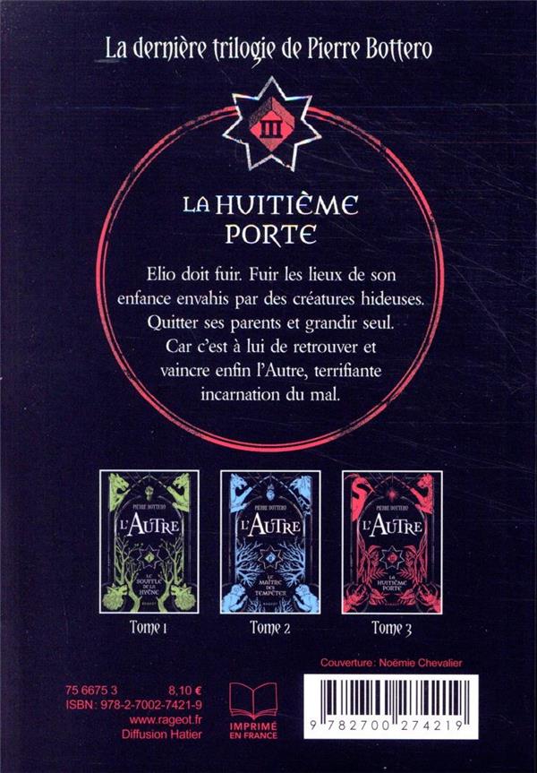 Quatrième de couverture de « La huitième porte »