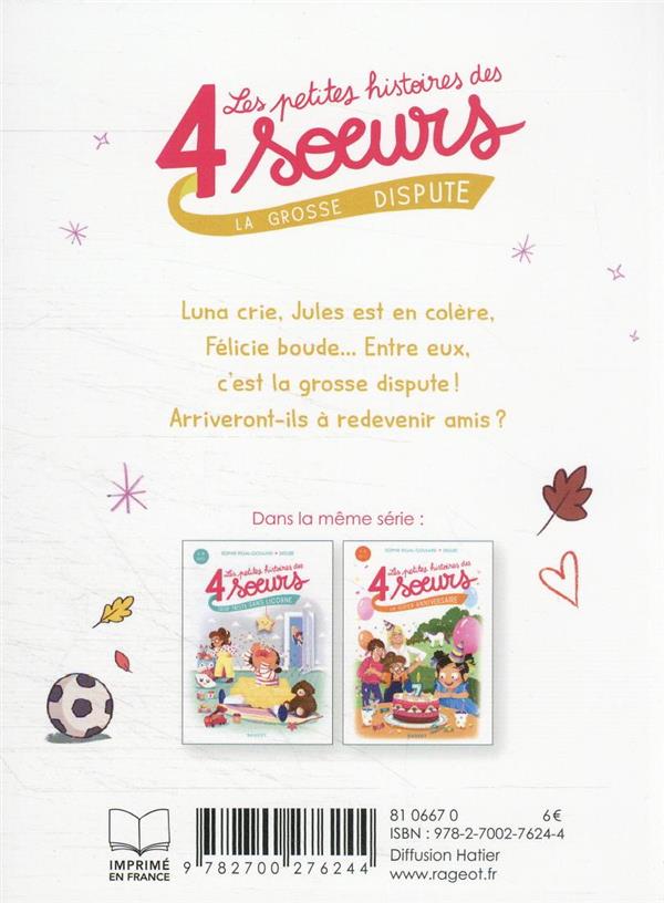 Quatrième de couverture de « La grosse dispute »