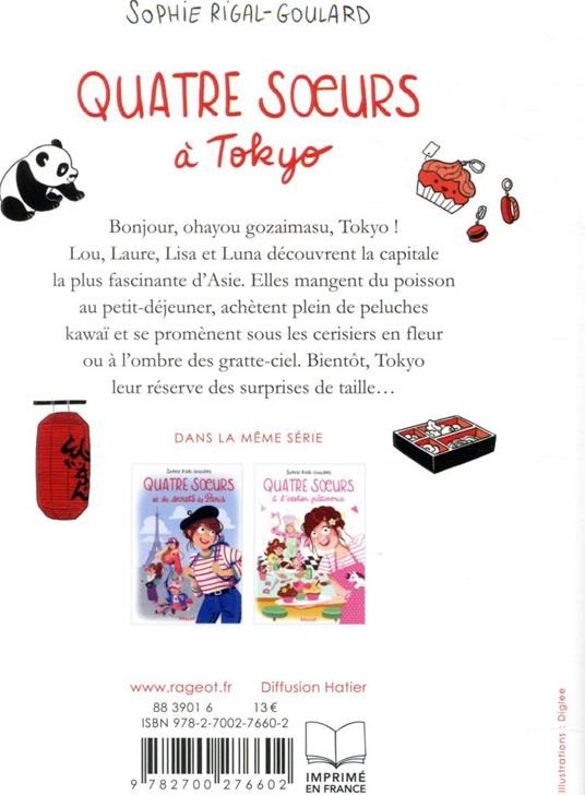 Quatrième de couverture de « Quatre soeurs à Tokyo »