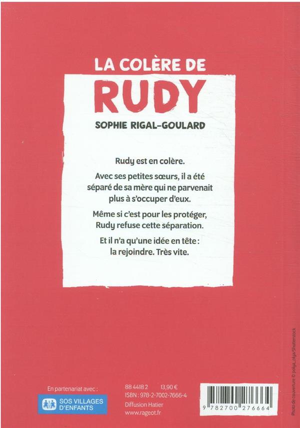 Quatrième de couverture de « La colère de Rudy »