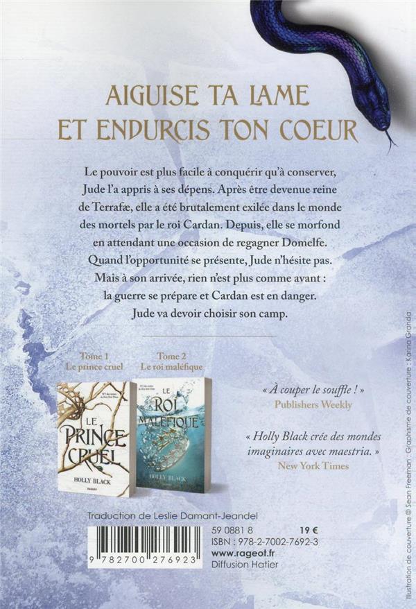 Quatrième de couverture de « La reine sans royaume »