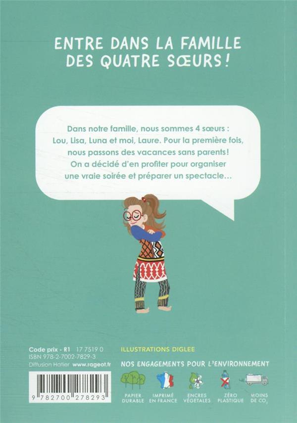 Quatrième de couverture de « 4 soeurs en scène »