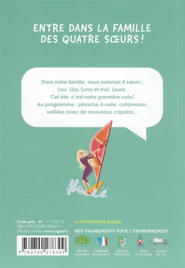 Quatrième de couverture de « 4 soeurs en colo »