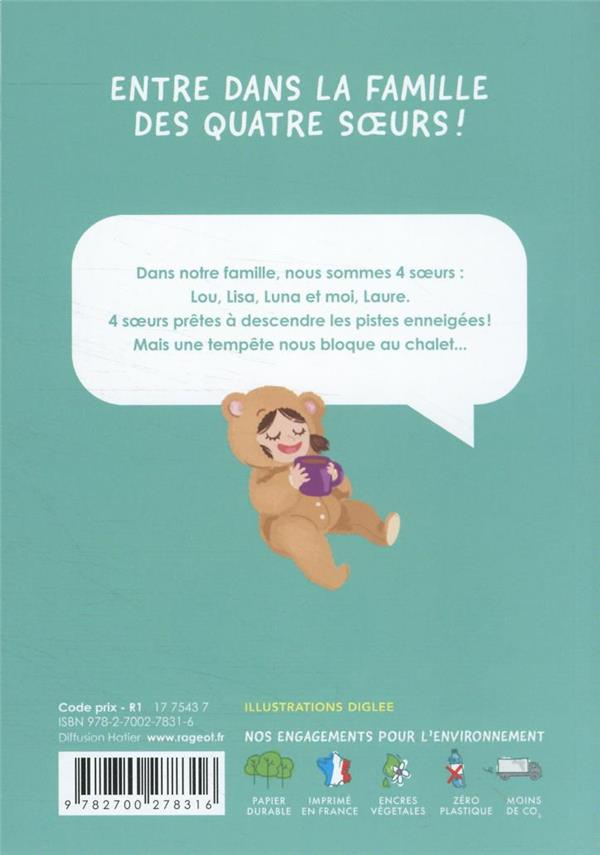 Quatrième de couverture de « 4 soeurs dans la tempête »