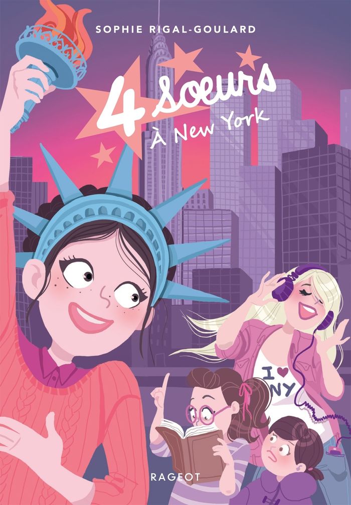 Couverture du livre « 4 soeurs à New York » de Sophie Rigal-Goulard, librairie Les Contes Infusés à Corte