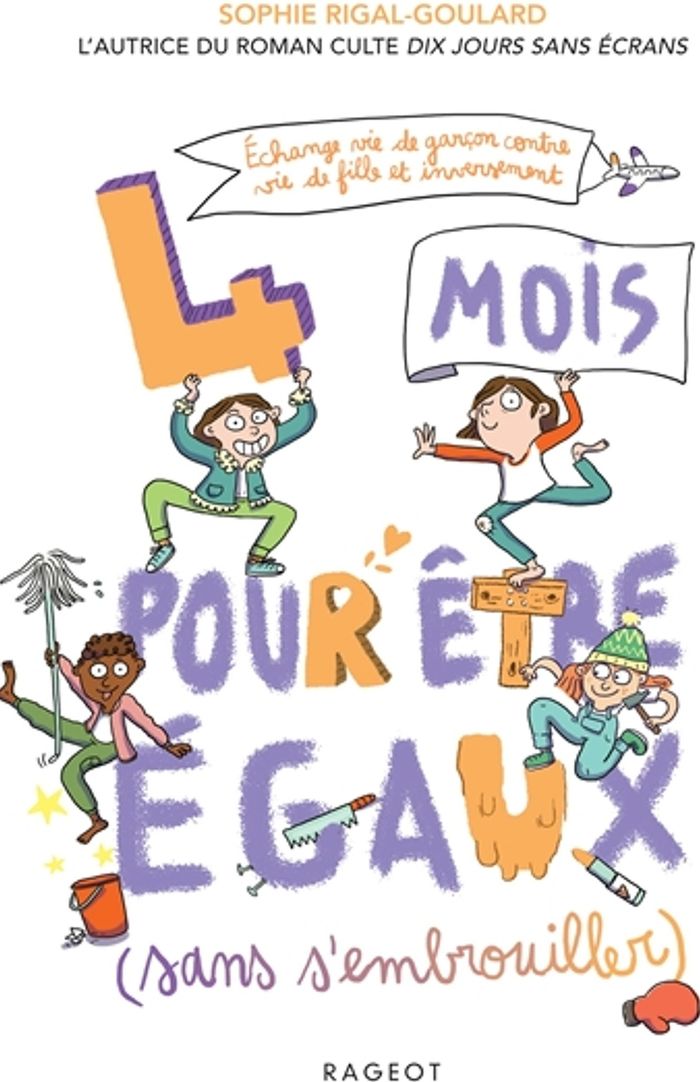 Couverture du livre « 4 mois pour être égaux : sans s'embrouiller » de Sophie Rigal-Goulard, librairie Les Contes Infusés à Corte