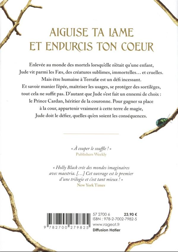 Quatrième de couverture de « Le prince cruel »