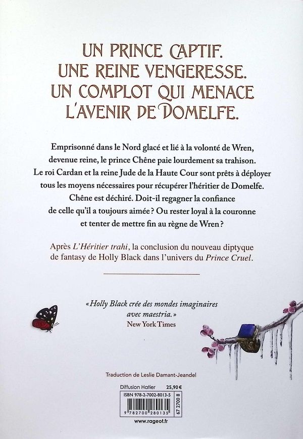 Quatrième de couverture de « Le trône du prisonnier »