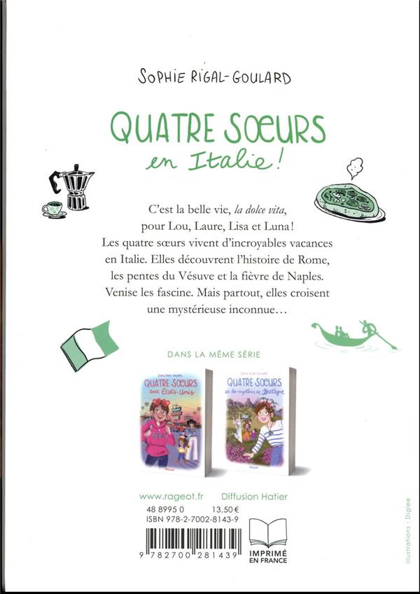 Quatrième de couverture de « Quatre soeurs en Italie ! »
