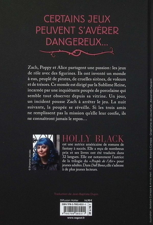Quatrième de couverture de « Doll bones »