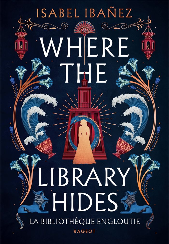 Couverture du livre « Where the library hides : la bilbiothèque engloutie » de Isabel Ibáñez, librairie Les Contes Infusés à Corte