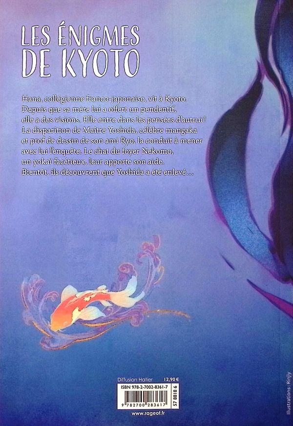 Quatrième de couverture de « Les énigmes de Kyoto »