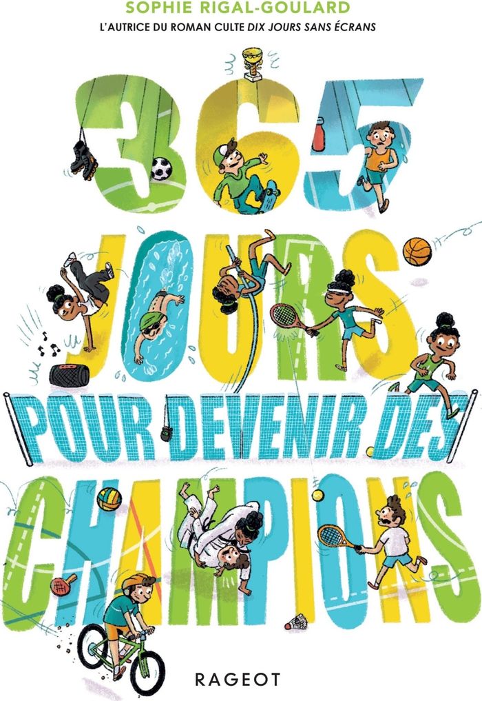 Couverture du livre « LES DEFIS - 365 JOURS POUR DEVENIR DES CHAMPIONS - 365 JOURS POUR DEVENIR DES CHAMPIONS » de Sophie Rigal-Goulard, librairie Les Contes Infusés à Corte