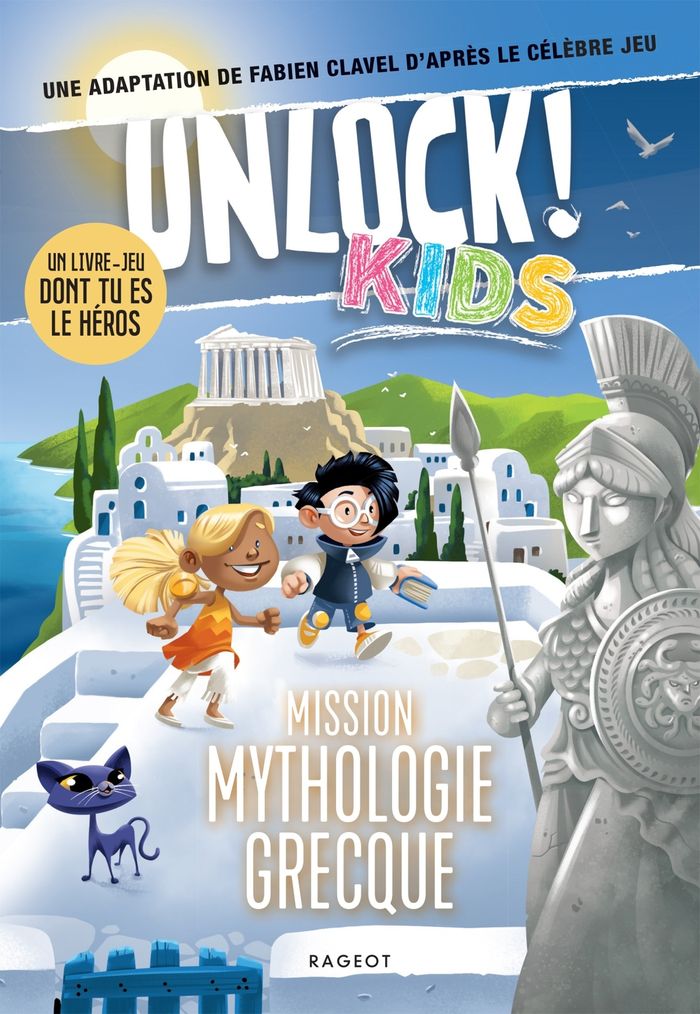 Couverture du livre « Mission mythologie grecque » de Fabien Clavel, librairie Les Contes Infusés à Corte