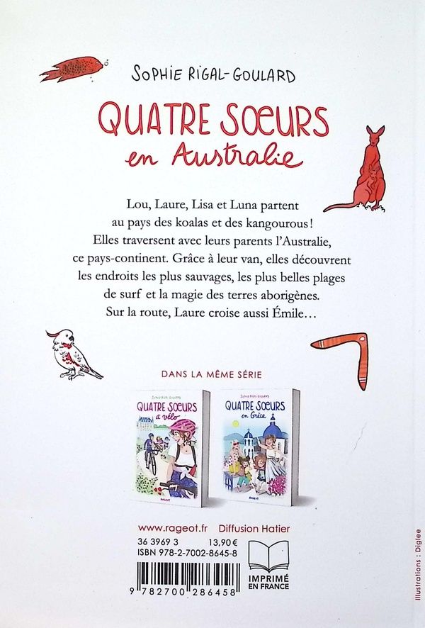 Quatrième de couverture de « Quatre soeurs en Australie »