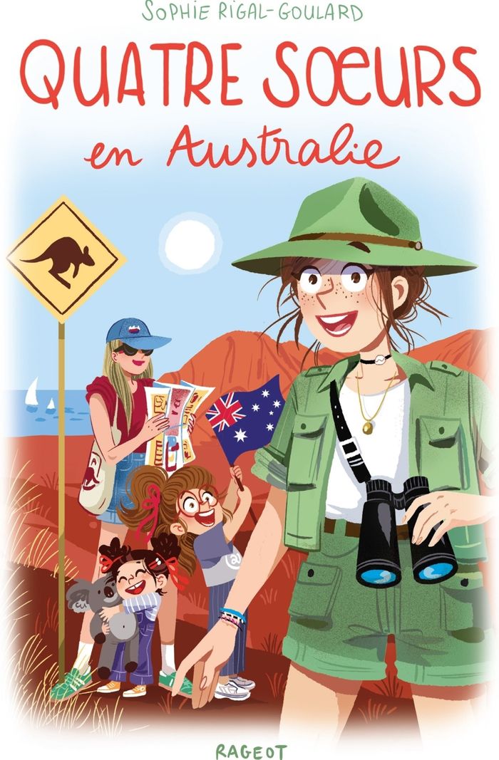 Couverture du livre « Quatre soeurs en Australie » de Sophie Rigal-Goulard, librairie Les Contes Infusés à Corte