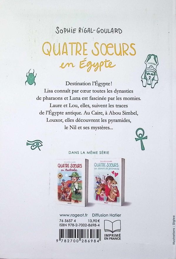 Quatrième de couverture de « QUATRE SOEURS - T17 - QUATRE SOEURS EN EGYPTE »