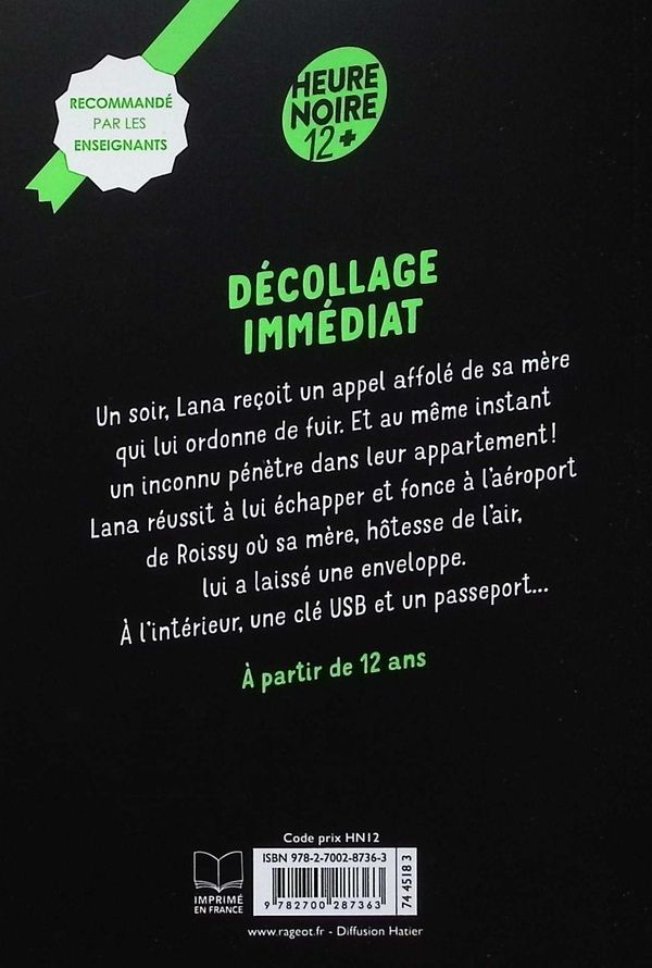 Quatrième de couverture de « Décollage immédiat »