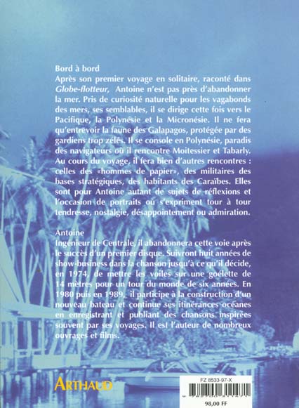 Quatrième de couverture de « BORD A BORD »