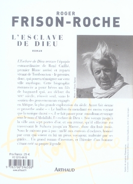 Quatrième de couverture de « L'ESCLAVE DE DIEU »
