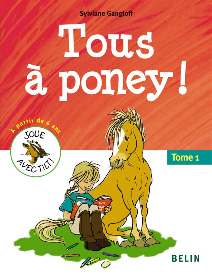 Couverture du livre « TOUS A PONEY ! (TOME 1) » de Sylviane Gangloff, librairie Les Contes Infusés à Corte