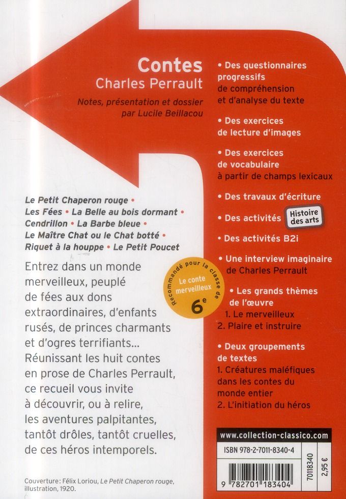Quatrième de couverture de « CONTES »