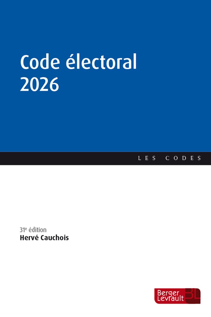 Couverture du livre « Code électoral 2026 » de France, librairie Les Contes Infusés à Corte