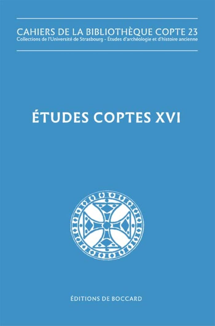 Couverture du livre « ETUDES COPTES XVII - DIX-NEUVIEME JOURNEE D'ETUDES (OTTAWA, 19-22 JUIN 2019) », librairie Les Contes Infusés à Corte