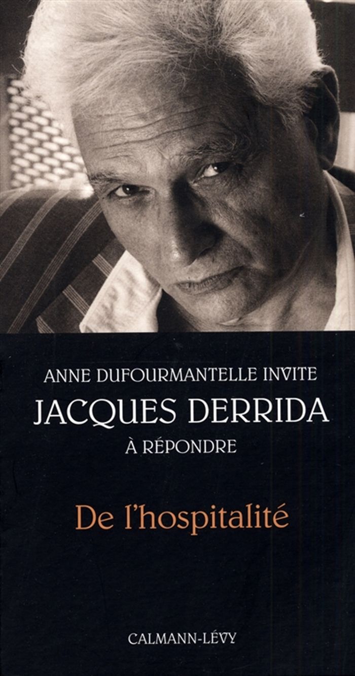 Couverture du livre « DE L'HOSPITALITE - ANNE DUFOURMANTELLE INVITE JACQUES DERRIDA A REPONDRE » de Derrida, librairie Les Contes Infusés à Corte