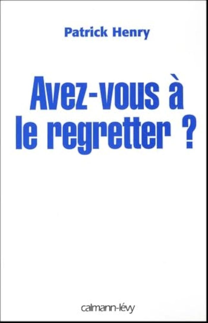 Couverture du livre « AVEZ-VOUS A LE REGRETTER ? », librairie Les Contes Infusés à Corte