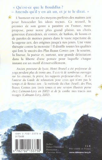 Quatrième de couverture de « HUMOUR ZEN »