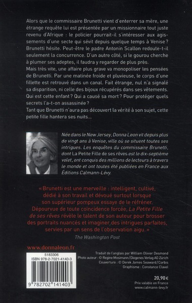 Quatrième de couverture de « La petite fille de ses rêves »