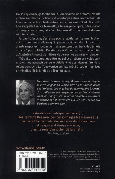 Quatrième de couverture de « La femme au masque de chair »