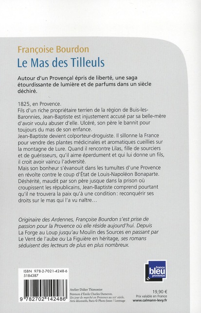 Quatrième de couverture de « Le mas des Tilleuls : roman »