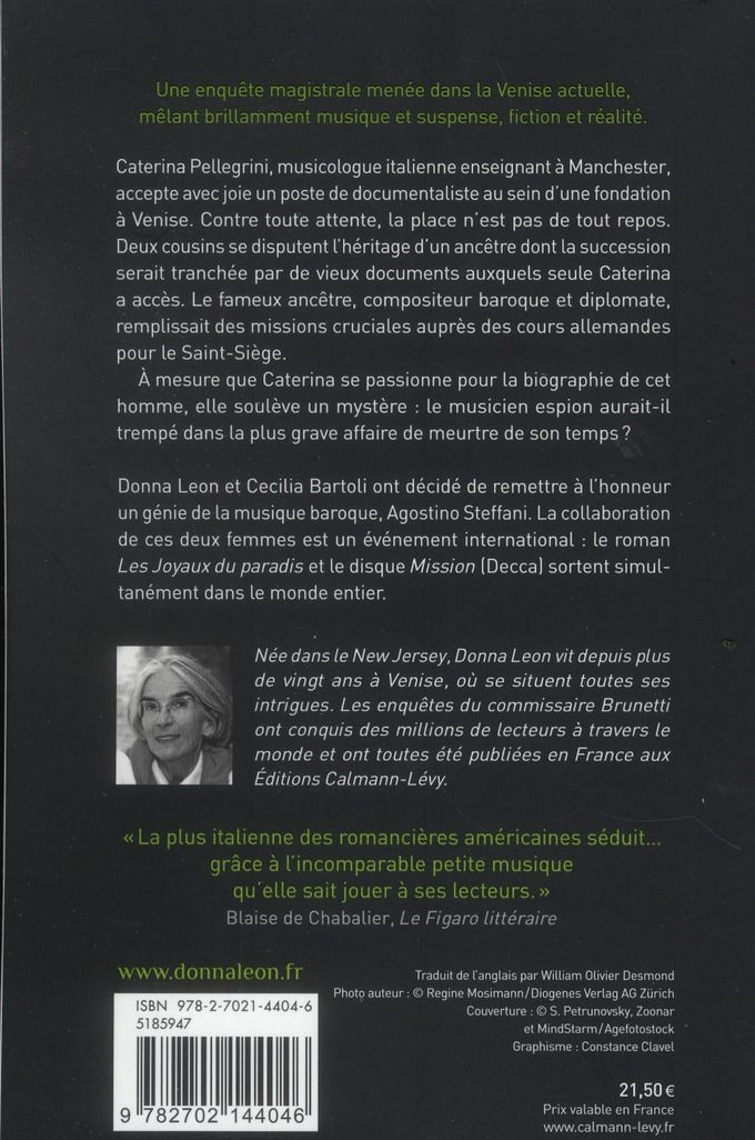 Quatrième de couverture de « Les joyaux du paradis : roman »