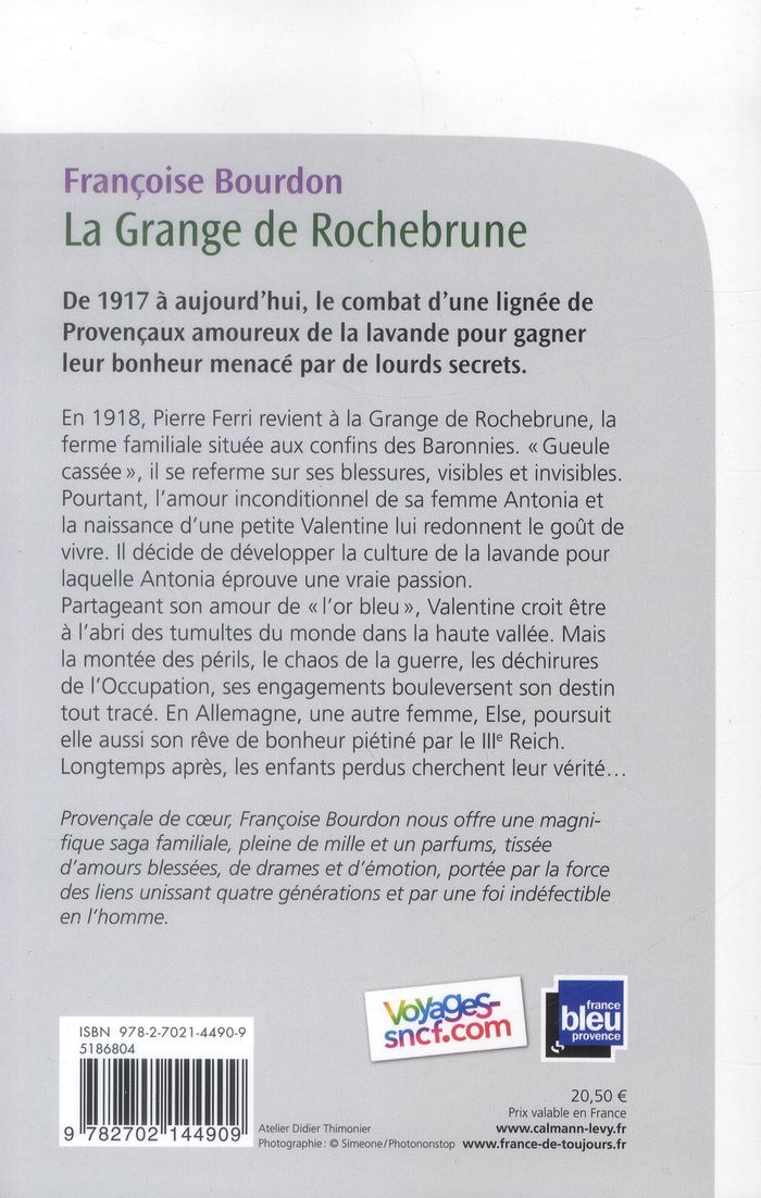Quatrième de couverture de « La grange de Rochebrune : roman »
