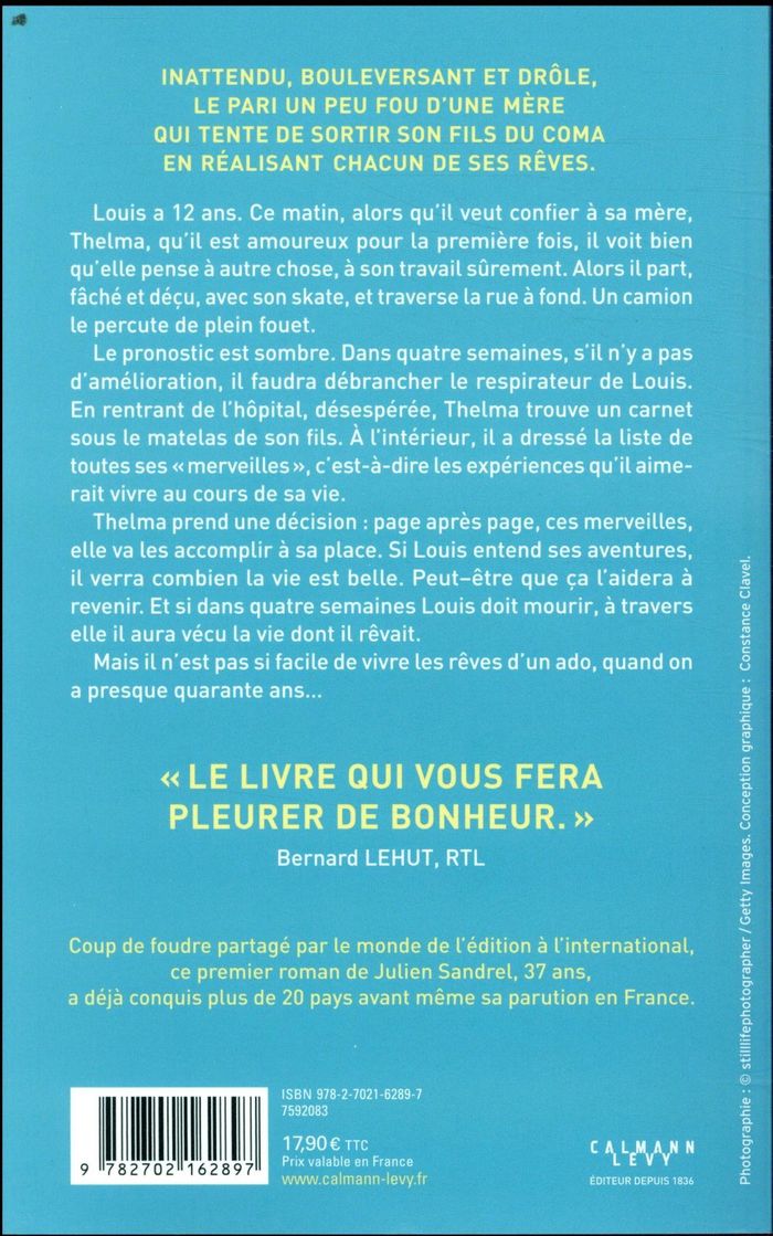 Quatrième de couverture de « La chambre des merveilles : roman »