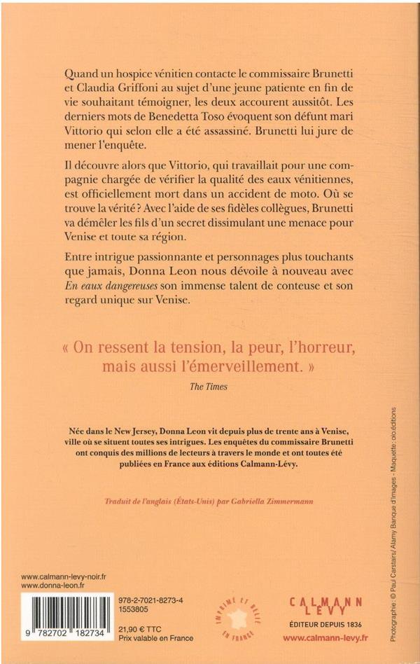 Quatrième de couverture de « En eaux dangereuses »