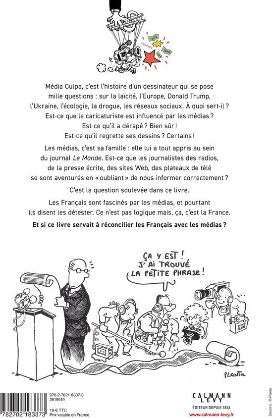 Quatrième de couverture de « Media culpa »