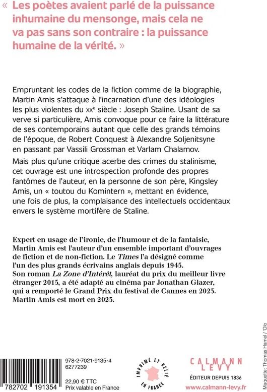 Quatrième de couverture de « Koba la terreur »