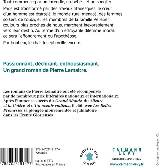 Quatrième de couverture de « LES BELLES PROMESSES »