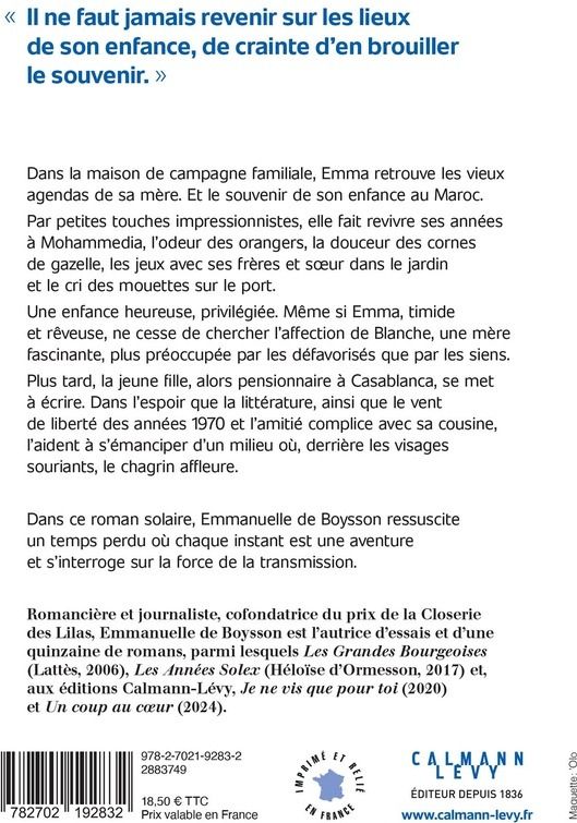 Quatrième de couverture de « Tendre Maroc »