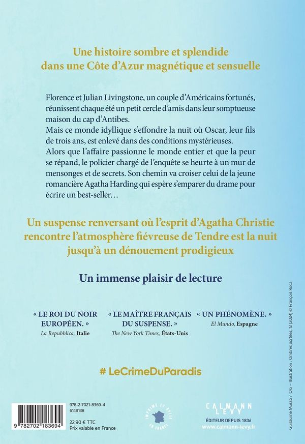 Quatrième de couverture de « LE CRIME DU PARADIS - NOUVEAU ROMAN 2026 »