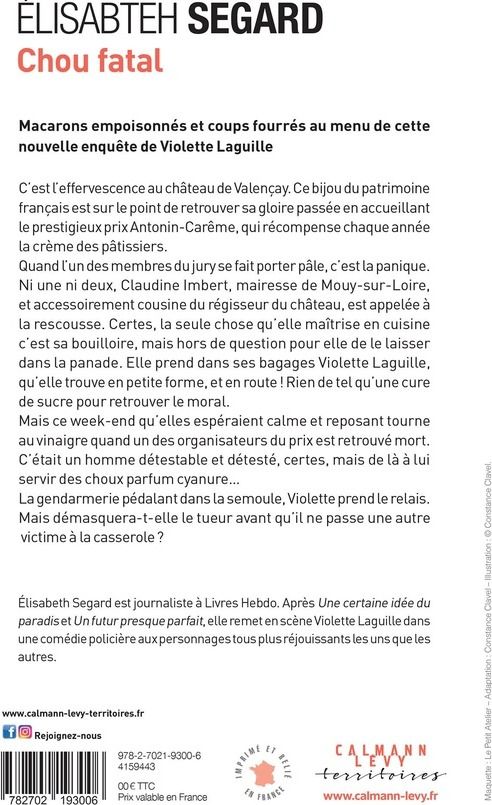 Quatrième de couverture de « Chou fatal : roman »