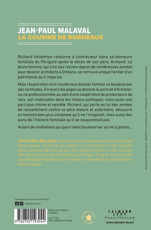 Quatrième de couverture de « La cousine de Bordeaux : roman »