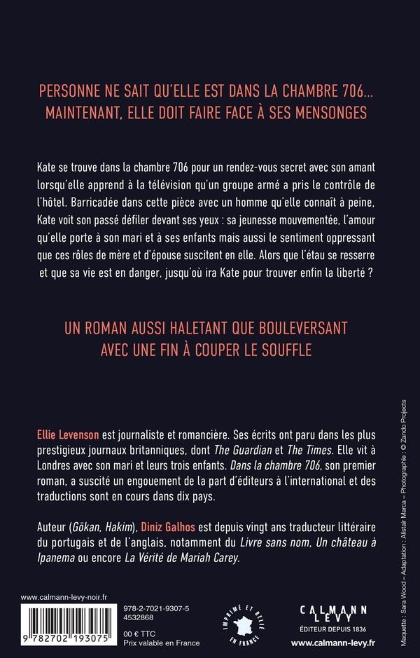 Quatrième de couverture de « DANS LA CHAMBRE 706 »
